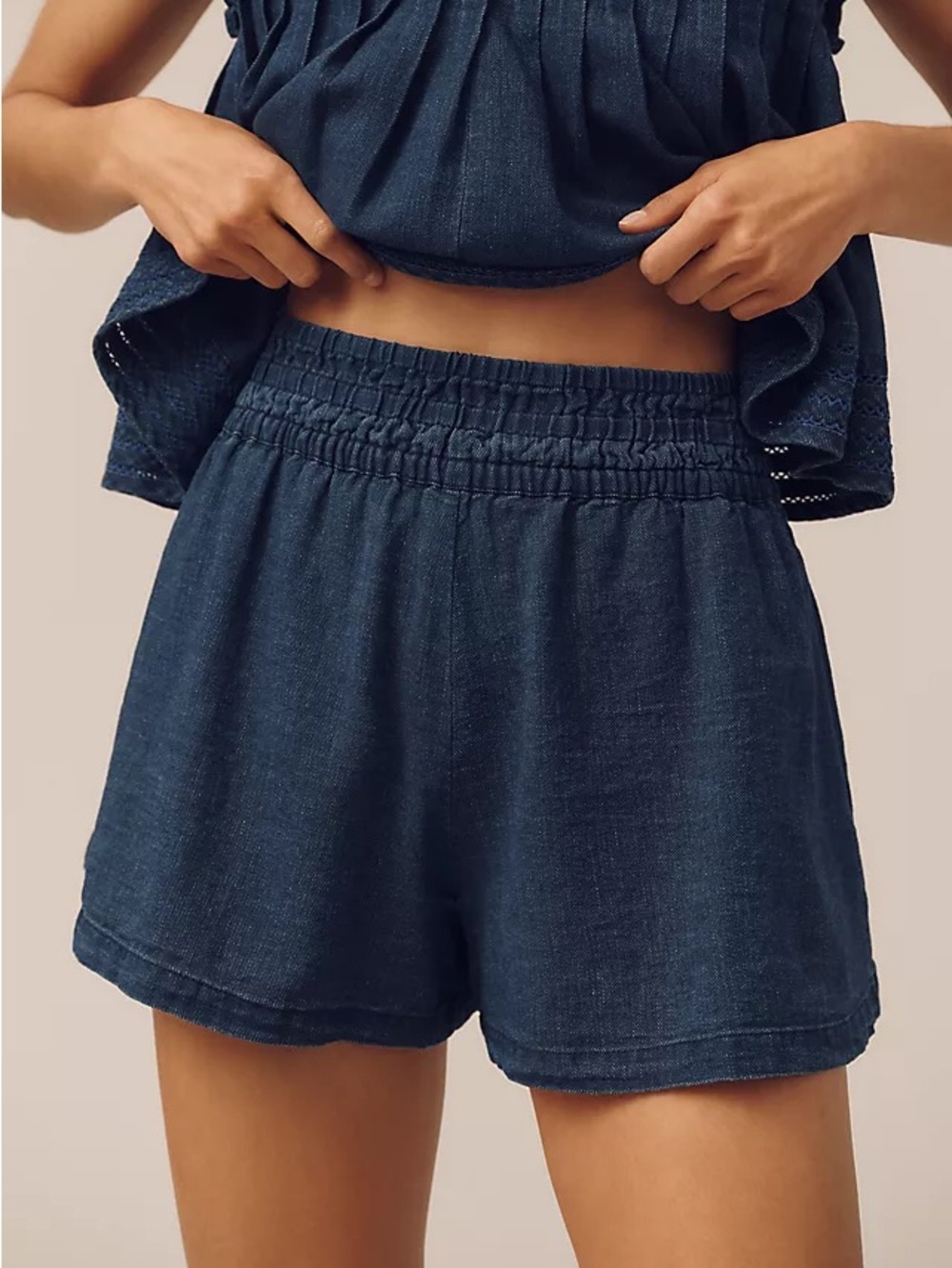 Anthropologie Somerset Shorts in Cross-Weave Cotton